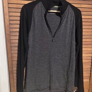Smartwool Classic Merino Men's Charcoal and Black Zip-Up Sweater